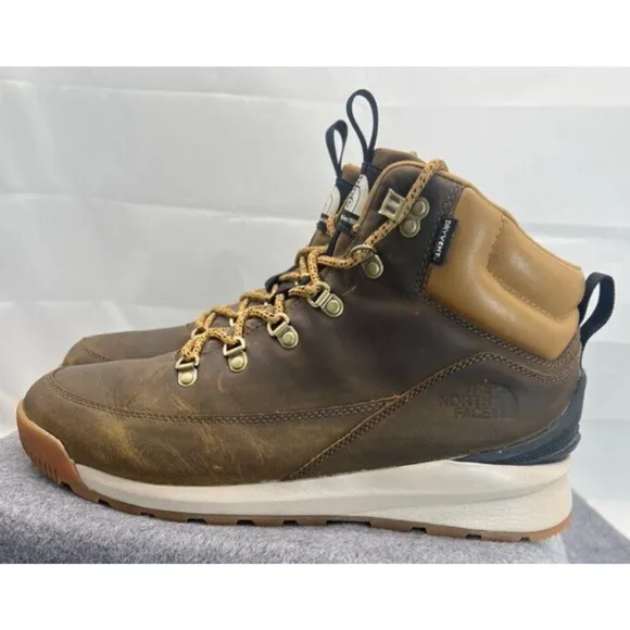 Mens The North Face Mens WP Mid Hiking Back To Berkeley Leather Boots Sz US 10.5