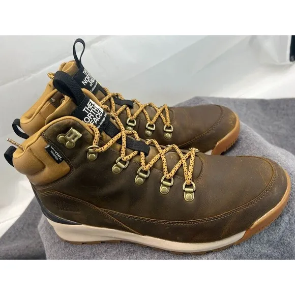 Mens The North Face Mens WP Mid Hiking Back To Berkeley Leather Boots Sz US 10.5