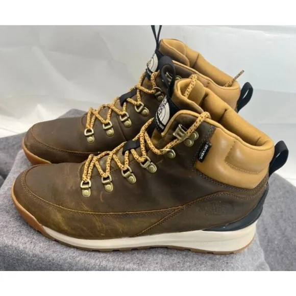 Mens The North Face Mens WP Mid Hiking Back To Berkeley Leather Boots Sz US 10.5