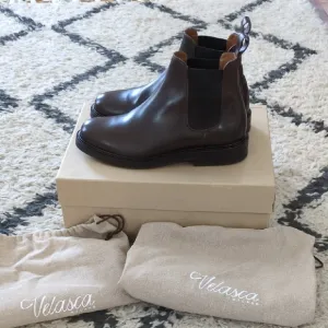Men's Velasca Magnut Brown Leather Chelsea Boots Size 40 (7.5 - 8)