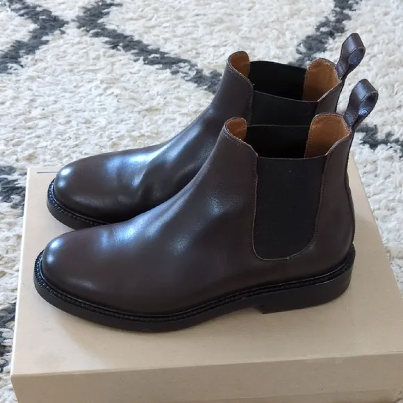 Men's Velasca Magnut Brown Leather Chelsea Boots Size 40 (7.5 - 8)