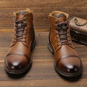 Men's Winter Boots with Yarn Detail