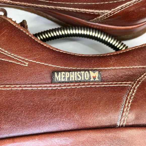 Mephisto Air Relax Shock Absorber Men's Comfort Dress Shoes Sz 11 Leather Brown