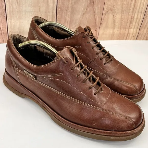 Mephisto Air Relax Shock Absorber Men's Comfort Dress Shoes Sz 11 Leather Brown