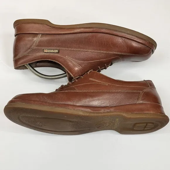 Mephisto Air Relax Shock Absorber Men's Comfort Dress Shoes Sz 11 Leather Brown