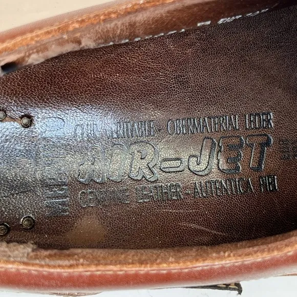 Mephisto Air Relax Shock Absorber Men's Comfort Dress Shoes Sz 11 Leather Brown