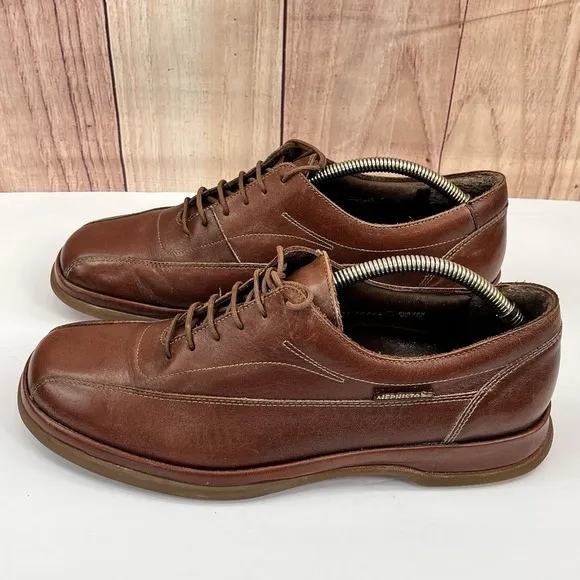 Mephisto Air Relax Shock Absorber Men's Comfort Dress Shoes Sz 11 Leather Brown