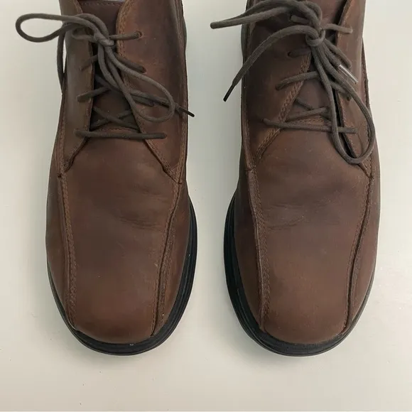 Merrell Boots Topo Rail Chukka Leather Ankle Air Cushion Comfort Brown Chocolate