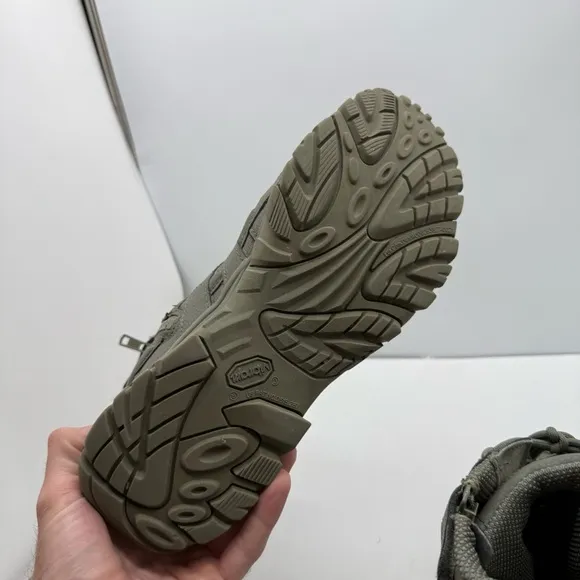 Merrell Moab 2 Mens 12 8” Tactical Boots Zip Combat Army Green Shoes Tall J17785