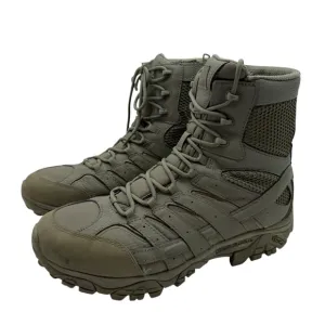 Merrell Moab 2 Mens 12 8” Tactical Boots Zip Combat Army Green Shoes Tall J17785
