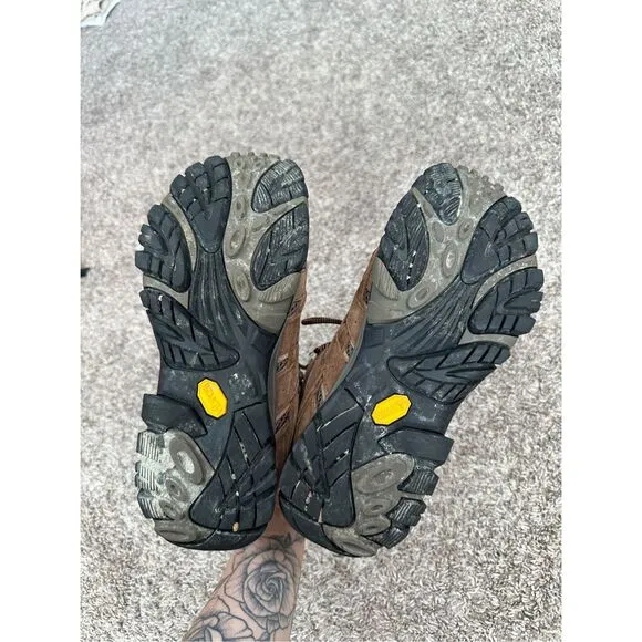 Merrell Moab 3 Mid Waterproof Earth Brown Hiking Boots Men’s 7.5/Women’s 9 Gorp