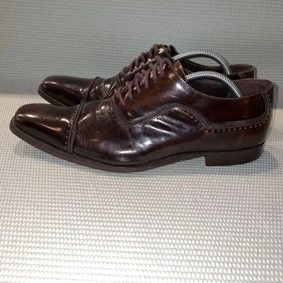 Mezlan Cordovan Leather Dress Shoes Cap Toe Oxford Men’s Size 11M 12989 Brown