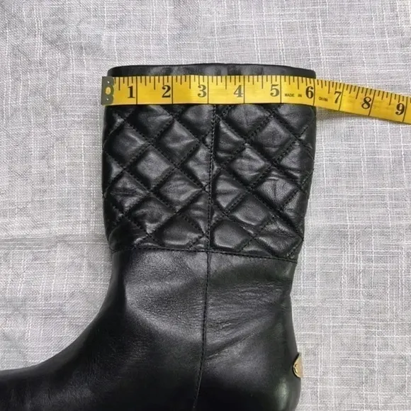 Michael Kors black leather boots size 5 1/2
