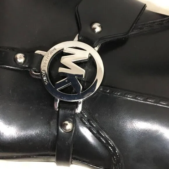 Michael Kors Black Rain Boots Size 6