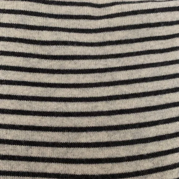 MICHAEL KORS CASHMERE 100% Stripes Short Sleeves Boat or Off Shoulder