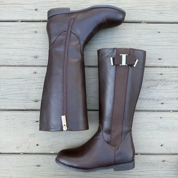 Michael Kors Emma Valley Girls Boots in Brown size 3