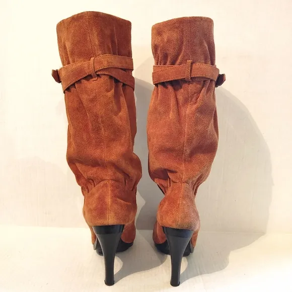 Michael Kors Leather Knee Boots Size 10M