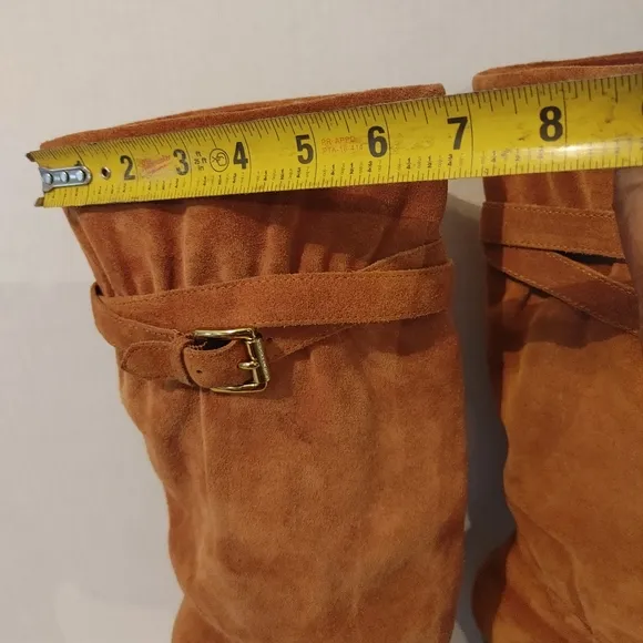 Michael Kors Leather Knee Boots Size 10M