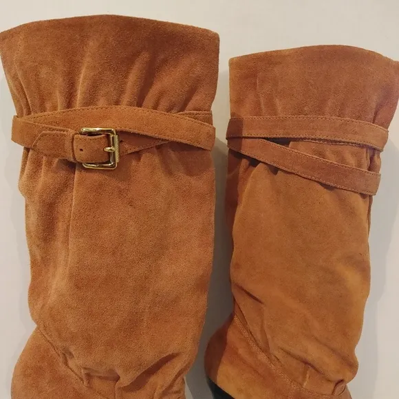 Michael Kors Leather Knee Boots Size 10M