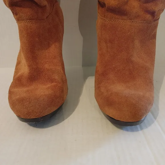 Michael Kors Leather Knee Boots Size 10M