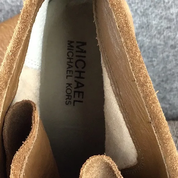 Michael Kors Rory Bootie Brown Platform Wedge Ankle Boots NWOT