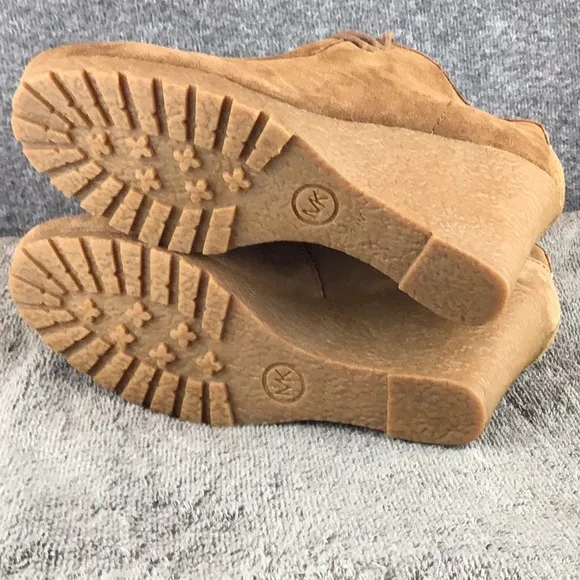 Michael Kors Rory Bootie Brown Platform Wedge Ankle Boots NWOT