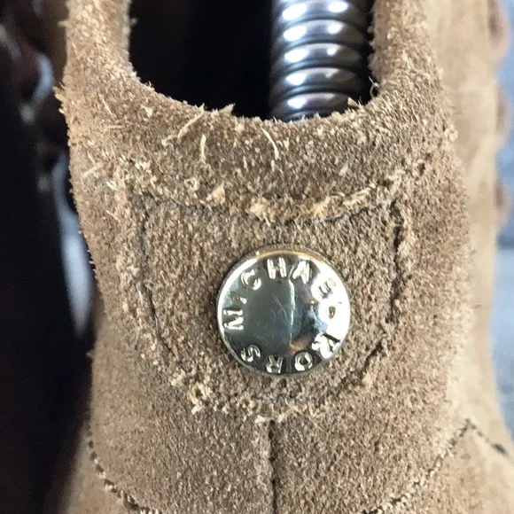 Michael Kors Rory Bootie Brown Platform Wedge Ankle Boots NWOT