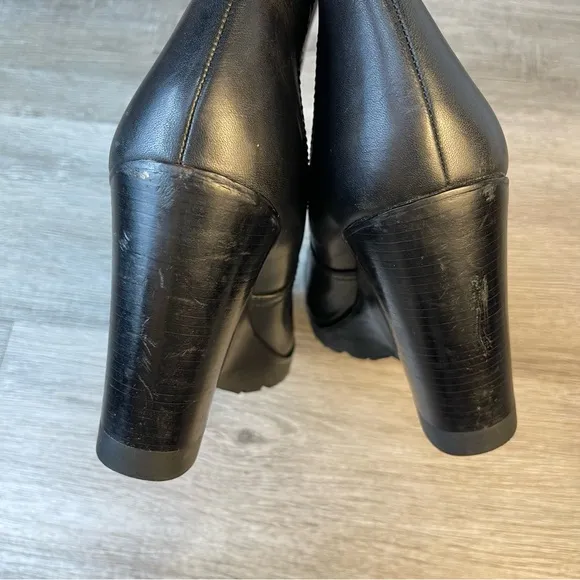 Michael Kors Wedge Boots Black Size 10M