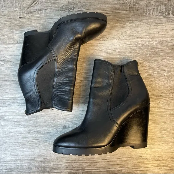 Michael Kors Wedge Boots Black Size 10M