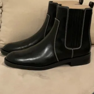 Michael Kors Women’s Black Leather Chelsea Boots