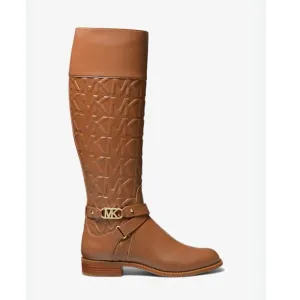 Michael Michael Kors Kincaid Debossed Leather Riding Boot 7 $345