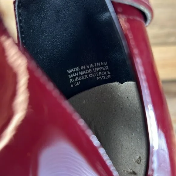 MICHAEL Michael Kors Lawson Open Toe Leather Bootie - Burgundy - 6.5 - NWOB
