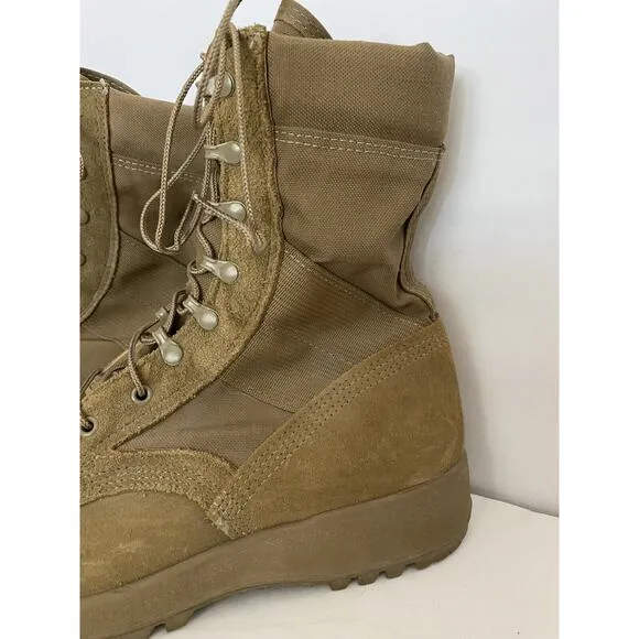 Mil-Spec Hot Weather Coyote Sz 12R McRae Boot W/Vibram Sierra Outsole-READ