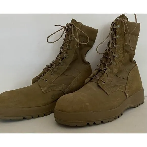 Mil-Spec Hot Weather Coyote Sz 12R McRae Boot W/Vibram Sierra Outsole-READ