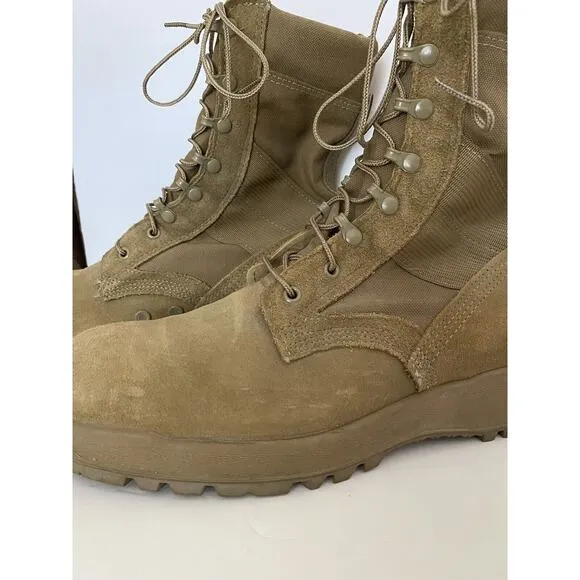 Mil-Spec Hot Weather Coyote Sz 12R McRae Boot W/Vibram Sierra Outsole-READ