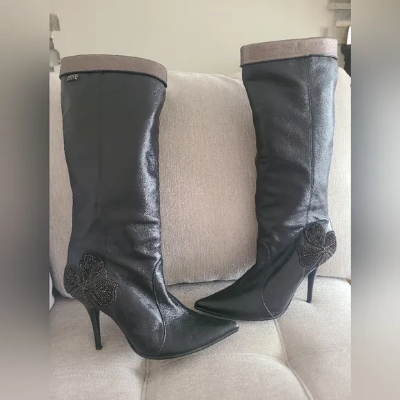 Miss Sixty Elegant Black Boots Women's Sz.38