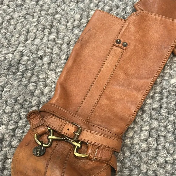 Miss Sixty Women's Adrian High Shaft Boot in Brown Size 38