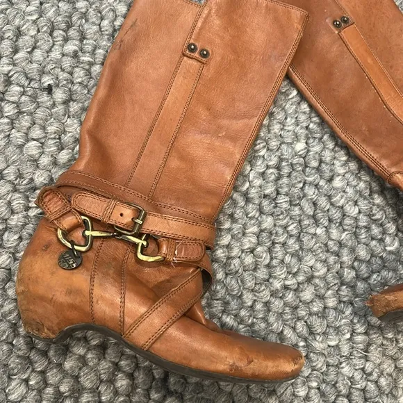 Miss Sixty Women's Adrian High Shaft Boot in Brown Size 38