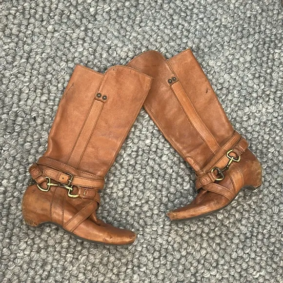 Miss Sixty Women's Adrian High Shaft Boot in Brown Size 38