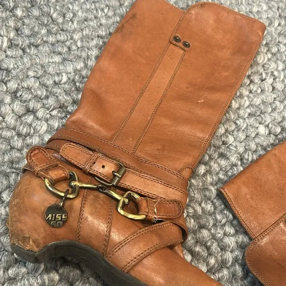 Miss Sixty Women's Adrian High Shaft Boot in Brown Size 38