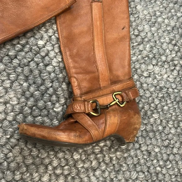 Miss Sixty Women's Adrian High Shaft Boot in Brown Size 38