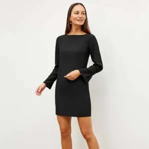 MM LAFLEUR The Regina Dress Heavy Crepe Black {X42}