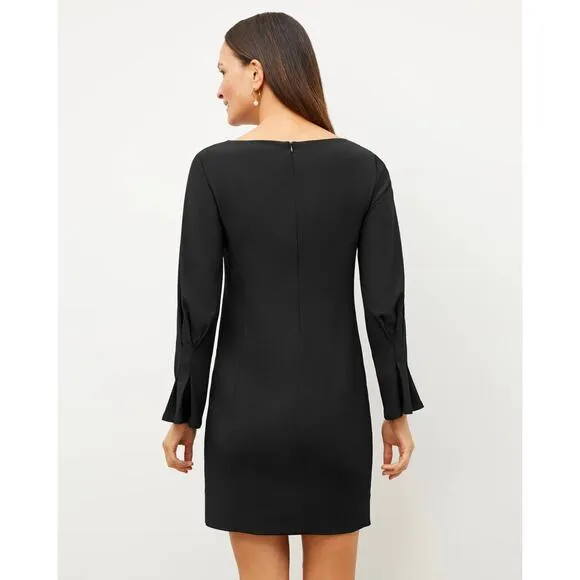 MM LAFLEUR The Regina Dress Heavy Crepe Black {X42}
