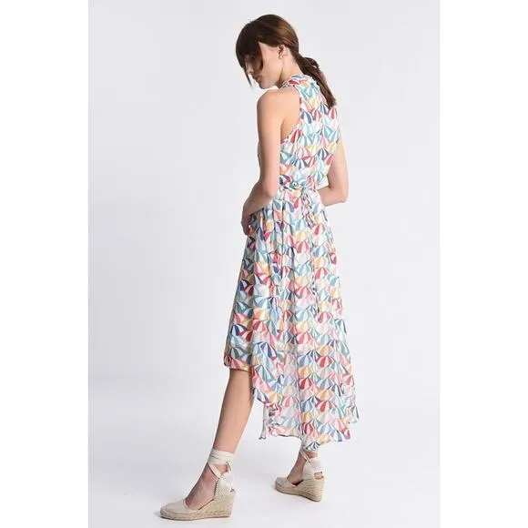Molly Bracken Dress White Parasol High Low Asymmetrical Size Small Women's NWT‎