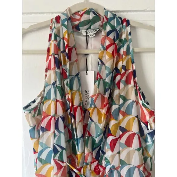 Molly Bracken Dress White Parasol High Low Asymmetrical Size Small Women's NWT‎