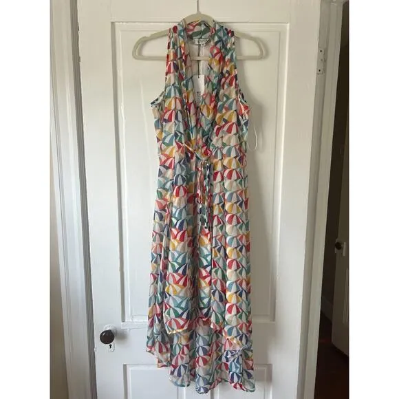 Molly Bracken Dress White Parasol High Low Asymmetrical Size Small Women's NWT‎