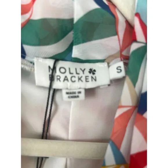 Molly Bracken Dress White Parasol High Low Asymmetrical Size Small Women's NWT‎