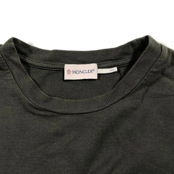 Moncler Long Sleeve Thermal Shirt Tee Olive Green Size Small S Designer B28
