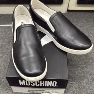 Moschino Black Slip-On Men's Shoes