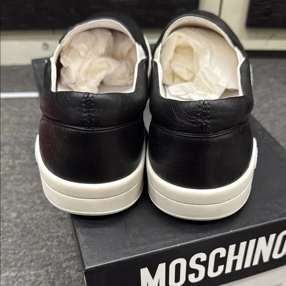Moschino Black Slip-On Men's Shoes